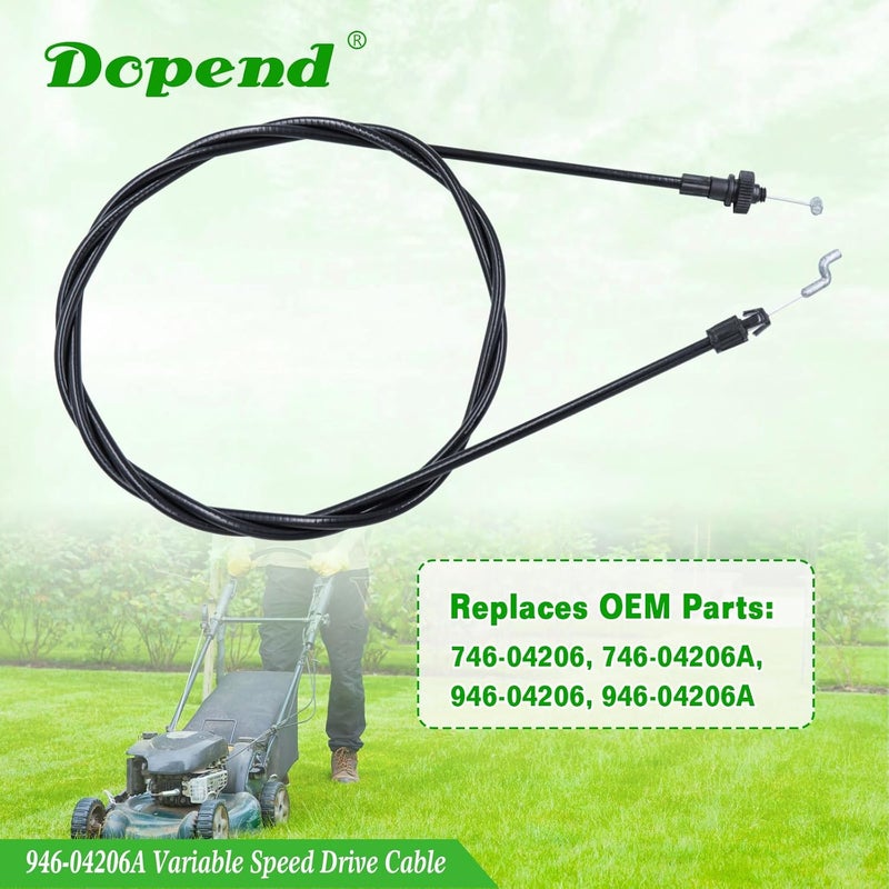 Dopend 946-04206A Variable Speed Drive Cable for MTD, Troy Bilt Self Propelled Cable, Replaces 746-04206, 746-04206A, 946-04206, 946-04206A - Image 3